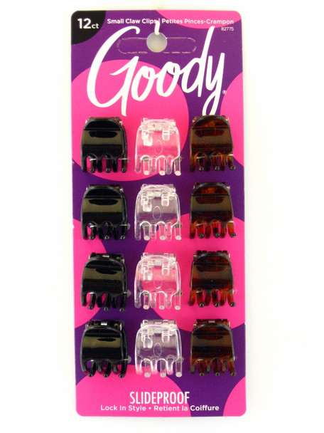 Goody Small Claw Hair Clips - 12 Pcs.