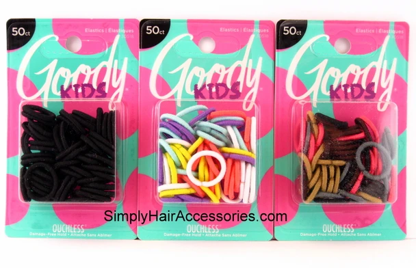 Goody Ouchless  2mm Hair Elastics - 50 Pcs.