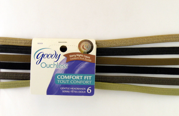 Goody Ouchless "Starry Nights Colors" Head Bands - 6 Pcs.