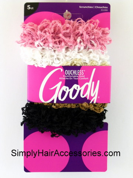 Goody Chenille & Cotton Hair Scrunchies