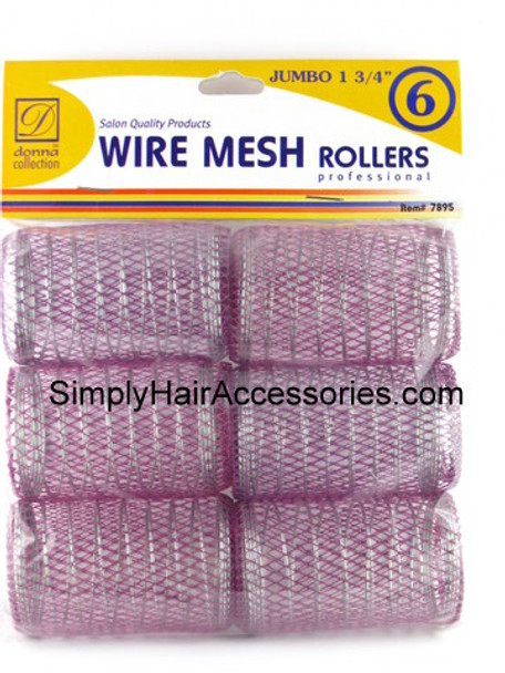 Donna 1-3/4" Jumbo Wire Mesh Hair Rollers