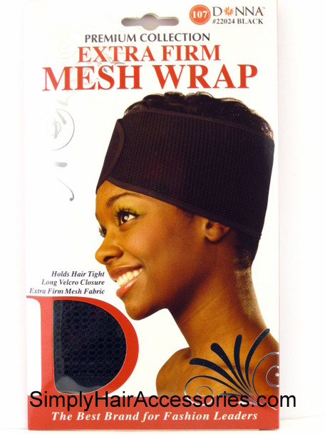 Donna Extra Firm Mesh Wrap - Black