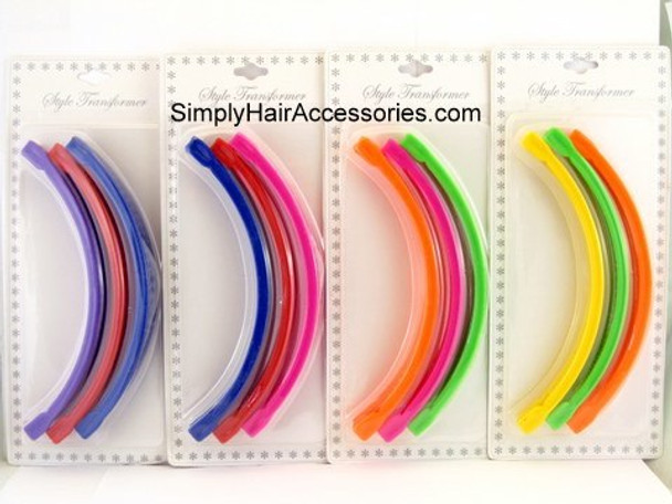 6" Banana Clip Hair Combs -  3 Pcs.