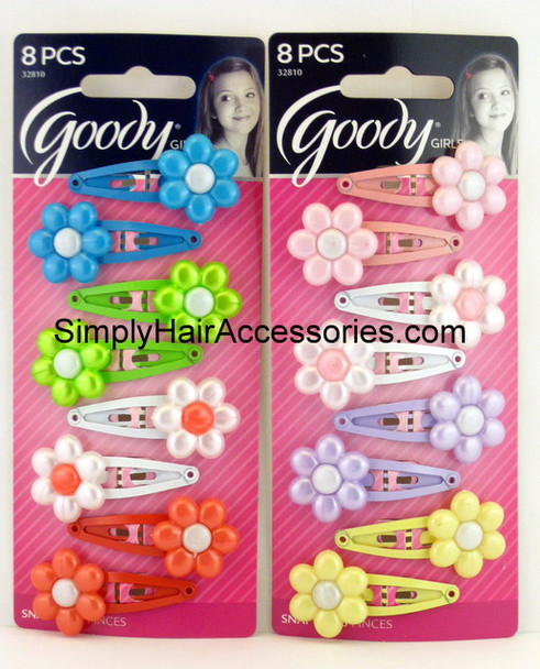 Goody Girls Daisy Snap Clips - 8 Pcs.