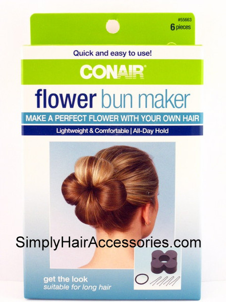 Conair Flower Bun Maker - 6 Piece Kit