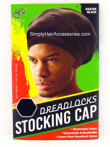 Titan Classic Dreadlock Stocking Cap - Black