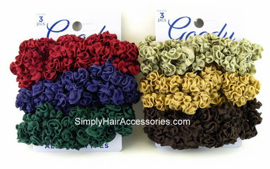 Goody Ouchless Medium Loop Ribbon Scrunchies - 3 Pcs.