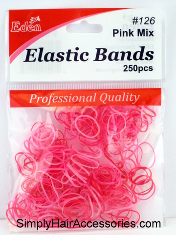 Eden Clear Polyband Hair Elastics - 250 PCS.