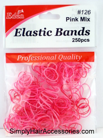 Eden Clear Polyband Hair Elastics - 250 Pcs.