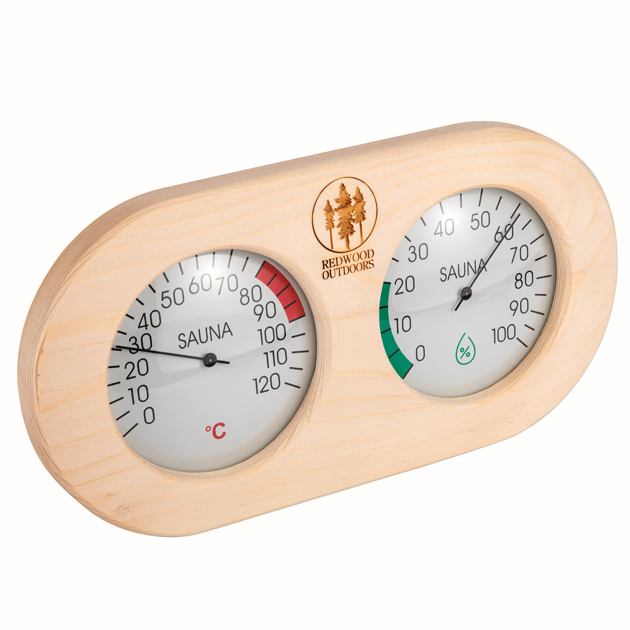 Wooden Thermometer/Hygrometer Combo