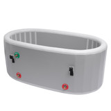 The Redwood Outdoors Cold Plunge Tub is a specially designed Tub to be filled with cold water and is perfect for use after a Hot Sauna or a Hot Tub. This tub is also the perfect choice for anyone who wants to enjoy all the benefits of cold therapy and make plunging part of their daily routine!