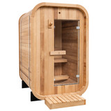 Our most compact sauna, perfect for urban backyards or couples who want an intimate experience. Simple elegant design and quick easy assembly. Create your urban oasis today.