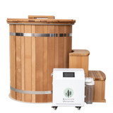 Pair your sauna with a refreshing dip. This Alaskan Cold Plunge tub is built to replicate the Finnish tradition of jumping in the snow between sauna sessions.