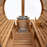 Redwood Outdoors - Panorama Barrel Sauna - Outdoor Sauna. The Panorama Barrel Sauna is our flagship sauna. It’s a must-have for properties surrounded by breathtaking natural scenery. Bathe in this eco-friendly sauna whilst taking in the great outdoors through the Panorama viewing window.