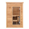 Classic, compact, indoor sauna, perfect for small indoor spaces. Place in your bedroom or bathroom and wind down with a relaxing sauna after a long day. Easy assembly and beautiful aesthetic.