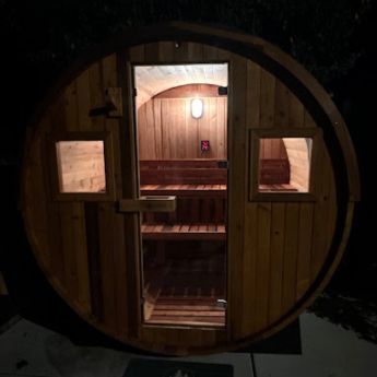 8 Person Barrel Sauna