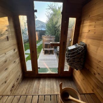 outdoor cabin sauna