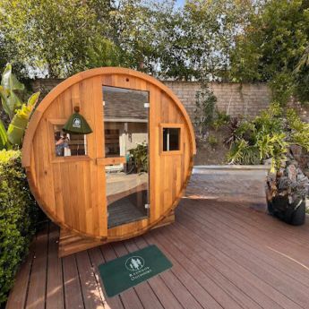 Outdoor Backyard Extra Large Barrel Sauna