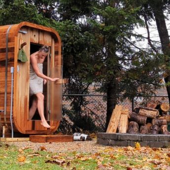 2 person outdoor sauna