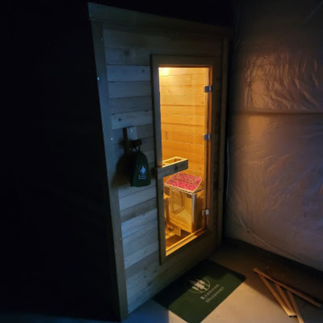 compact indoor traditional sauna