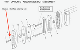Accuracy International Butt Pad Retaining Bolt Washer – Part No. 0951