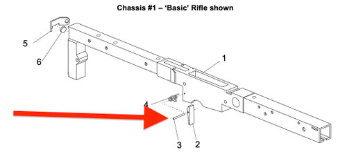 Accuracy International Magazine Release Catch Dowel – AW, AT & AX Chassis – AI Part No. 0911