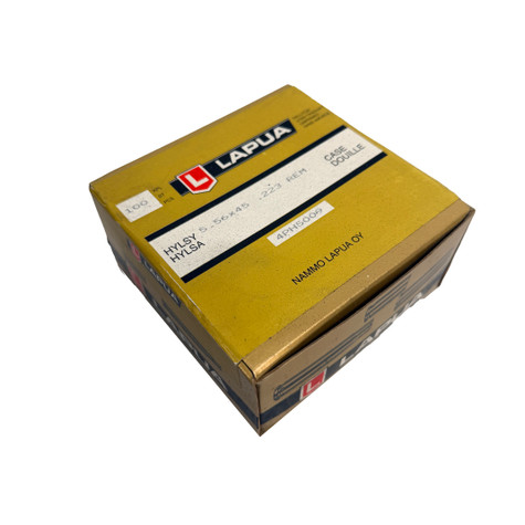 Lapua .223 Remington Brass Cases – Box of 100 – Brand New Old Stock – Factory Sealed