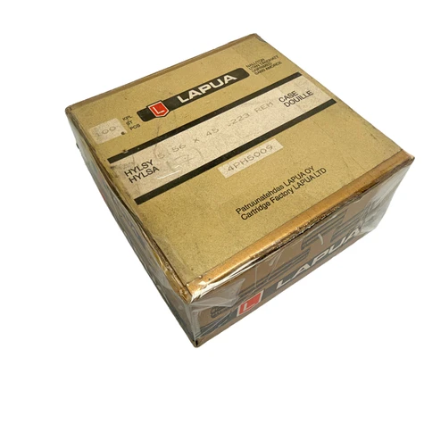Lapua .223 Remington Boxer Primed Brass Cases – 100 New Unfired Cases