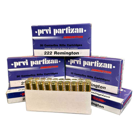 PPU 222 Remington 50gr SP - Box of 20 - Contact to Purchase Ammunition PPU G-TEN