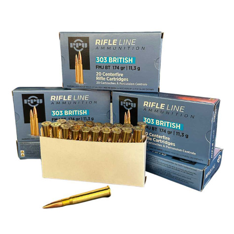 PPU PRVI Partizan .303 British 174GR FMJ Rifle Ammunition - Contact to purchase Ammunition PPU G-TEN