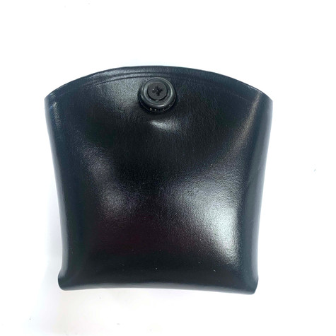 Price Western Leather (PWL) Double Magazine Pouch designed for single stack 1911 type magazines. The pouch is made of high-quality leather and features slots to accommodate two magazines. It attaches to a belt with sturdy loops, providing a secure and convenient method for carrying spare magazines during shooting activities. Ideal for 1911 pistol owners, competitive shooters, and firearm enthusiasts.