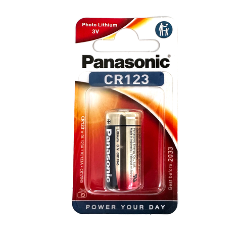 Panasonic CR123 Lithium Battery 3V CR123A