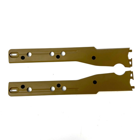 Accuracy International AW/AE Front Stock Sides Assembly Without Inserts - Flat Dark Earth (FDE) Shooting Accessories Accuracy International G-TEN