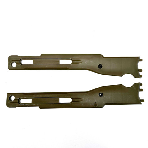 Accuracy International AT Front Stock Side Assembly Without Inserts - Sage Green Pair Shooting Accessories Accuracy International G-TEN