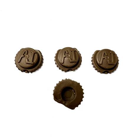 Accuracy International Logo Flatbase Insert – 15mm x 13mm Approx – FDE - Used Shooting Accessories Accuracy International G-TEN