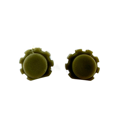 Accuracy International Small Stock Side Insert – 8mm Circular – Angled Surface – Used - Sage Green Shooting Accessories Accuracy International G-TEN