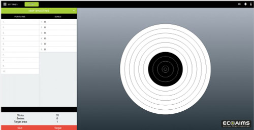 Ecoaims Optical Shooting Software, designed to assist shooters in analyzing and improving their shooting accuracy. This software offers advanced features for tracking shot placement, analyzing shooting patterns, and providing feedback for skill enhancement. Ideal for shooters seeking to optimise their shooting performance and achieve higher levels of accuracy.
