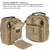 Maxpedition FR-1 Medical Pouch in Khaki, designed for organizing medical supplies and first aid gear. The pouch features a durable, compact design with a zippered main compartment, internal elastic loops, and pockets for secure storage. It also has exterior PALS webbing for modular attachment and a khaki color that provides a tactical and practical look, suitable for emergency responders, outdoor enthusiasts, and prepared individuals.