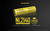 Image of a Nitecore NL2140 21700 Li-ion rechargeable battery, featuring a cylindrical shape with a black and yellow casing. The battery has a capacity of 4000mAh and is designed for high-performance devices. It is compatible with various Nitecore flashlights and electronic devices, offering reliable power for extended use.