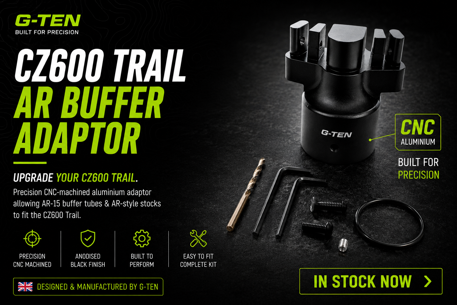 G-TEN CZ600 Trail AR Buffer Tube Adaptor – Unlock the Full Potential of Your CZ600 Trail