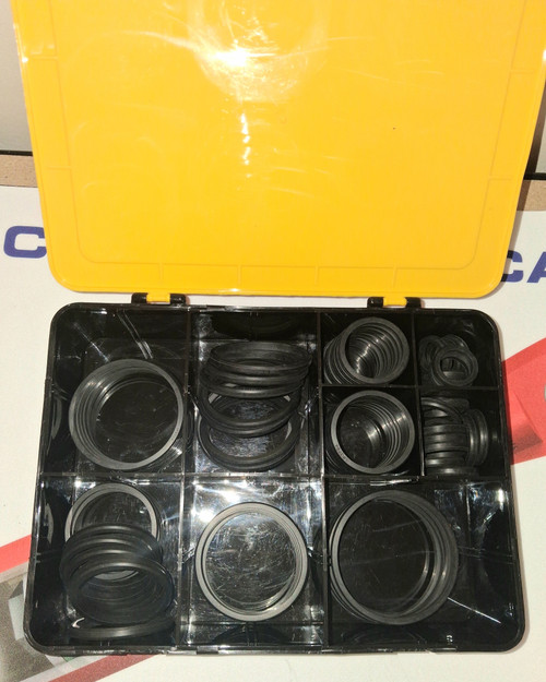 CTC-4C4784

Description: 75pc NBR-90 D-Ring Kit
Type: Caterpillar D-Ring Kit
Material: NBR-90
Quantity: 75 Pieces
Price: $50.00

Seal Connection CA CTC-4C4784 Caterpillar D-Ring Kit includes 75 NBR-90 D-Rings for replacement and service applications. The D-Ring profile provides a shaped sealing cross-section rather than a standard round O-ring profile. This convenient 75-piece kit provides multiple D-Rings in one package for hydraulic repair and equipment maintenance.

Features
75-piece Caterpillar D-Ring Kit
NBR-90 material
D-Ring sealing profile
Multiple replacement sizes in one kit
Suitable for hydraulic repair and equipment maintenance

NO GIMMICKS. JUST SEALS.