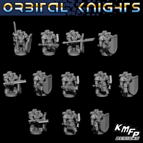 Orbital Knights Bodyguard Veteran Infantry for tabletop wargaming.