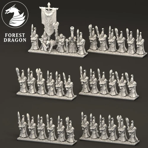 Aurethil Court Elves — Axe Infantry