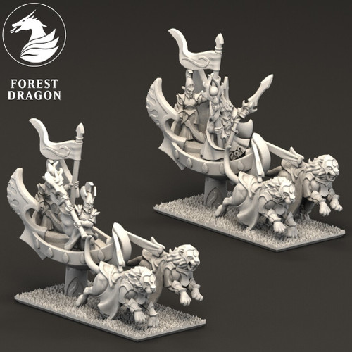 Aurethil Court Elves — Lion Chariots