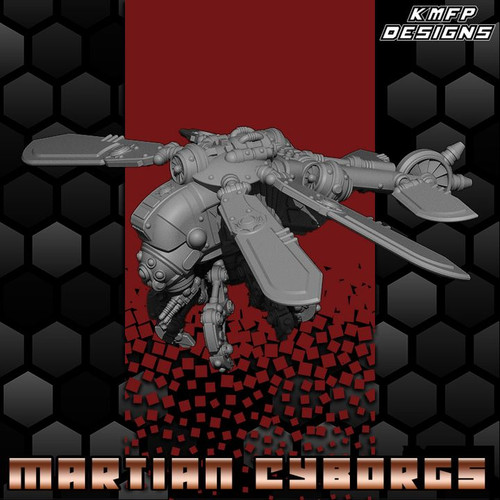 Martian Cyborg — Dynamo AirCopter Gunship Sci-fi Vehicle