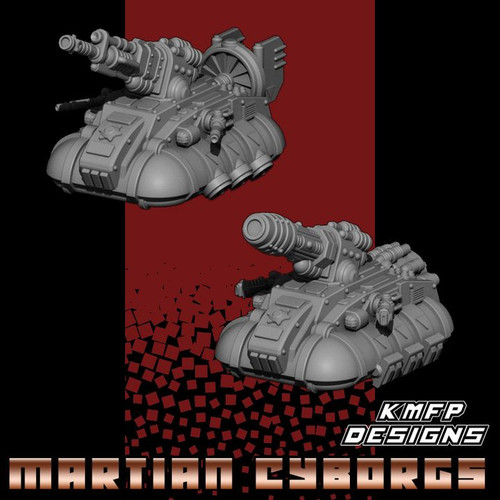 Martian Cyborg — Drift Striker Artillery v2 Sci-fi Vehicle