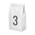 Bag featuring the number 3