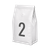 Bag featuring the number 2