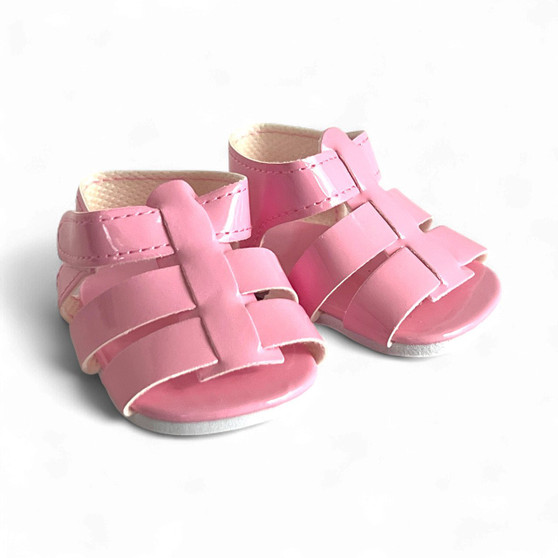 Adorable Velcro sandals for 20-inch baby dolls. Fits Little Dimples™ dolls and other 20” dolls like Adora®. Easy to dress with Velcro closure.