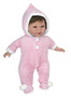 Ann Lauren Dolls 17 Inch Baby Doll with Pink Snowsuit-Brunette